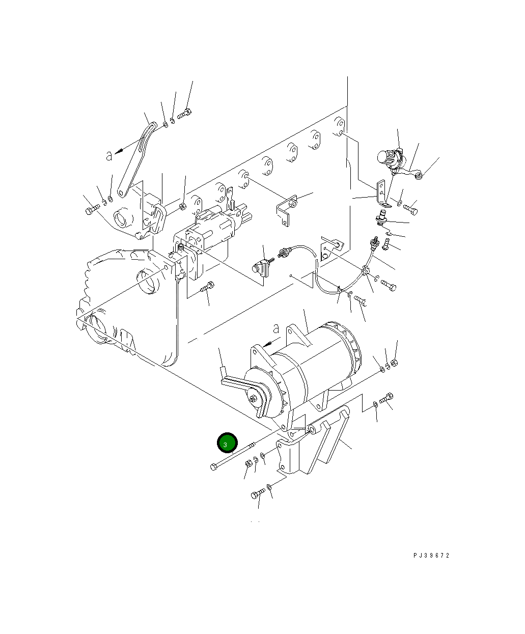Болт 6711-21-6390 Komatsu