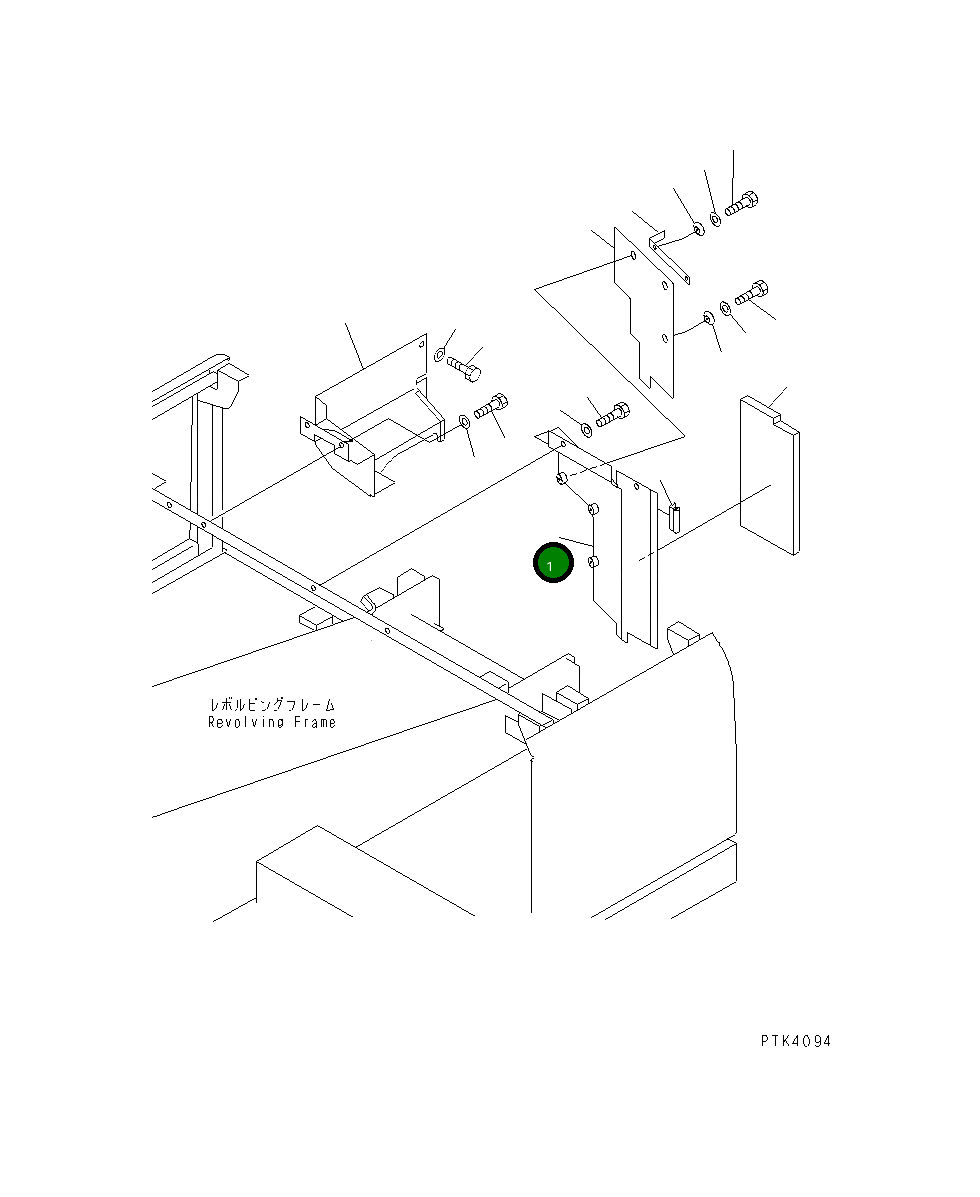 Крышка 20E-54-K1892 Komatsu