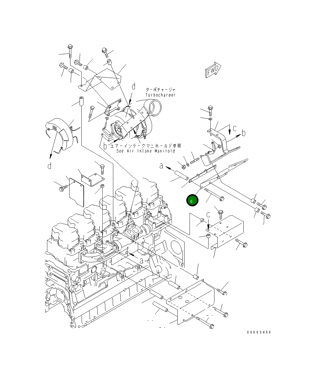 Крышка 6218-11-5422  Komatsu