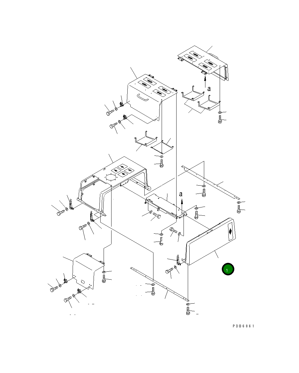 Крышка 209-54-78111  Komatsu