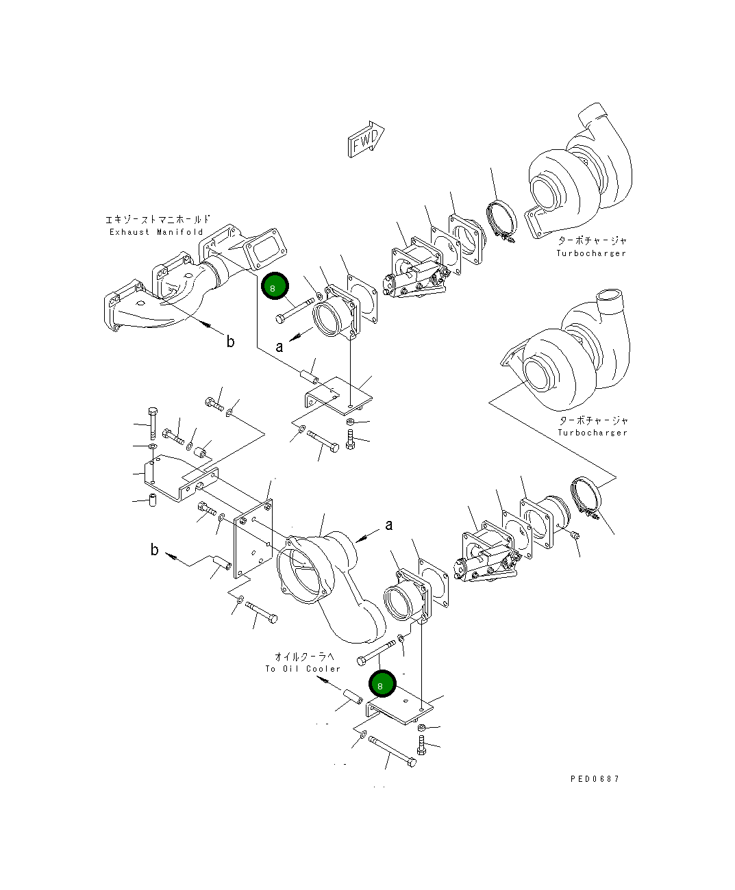 Болт 01011-E1240 Komatsu