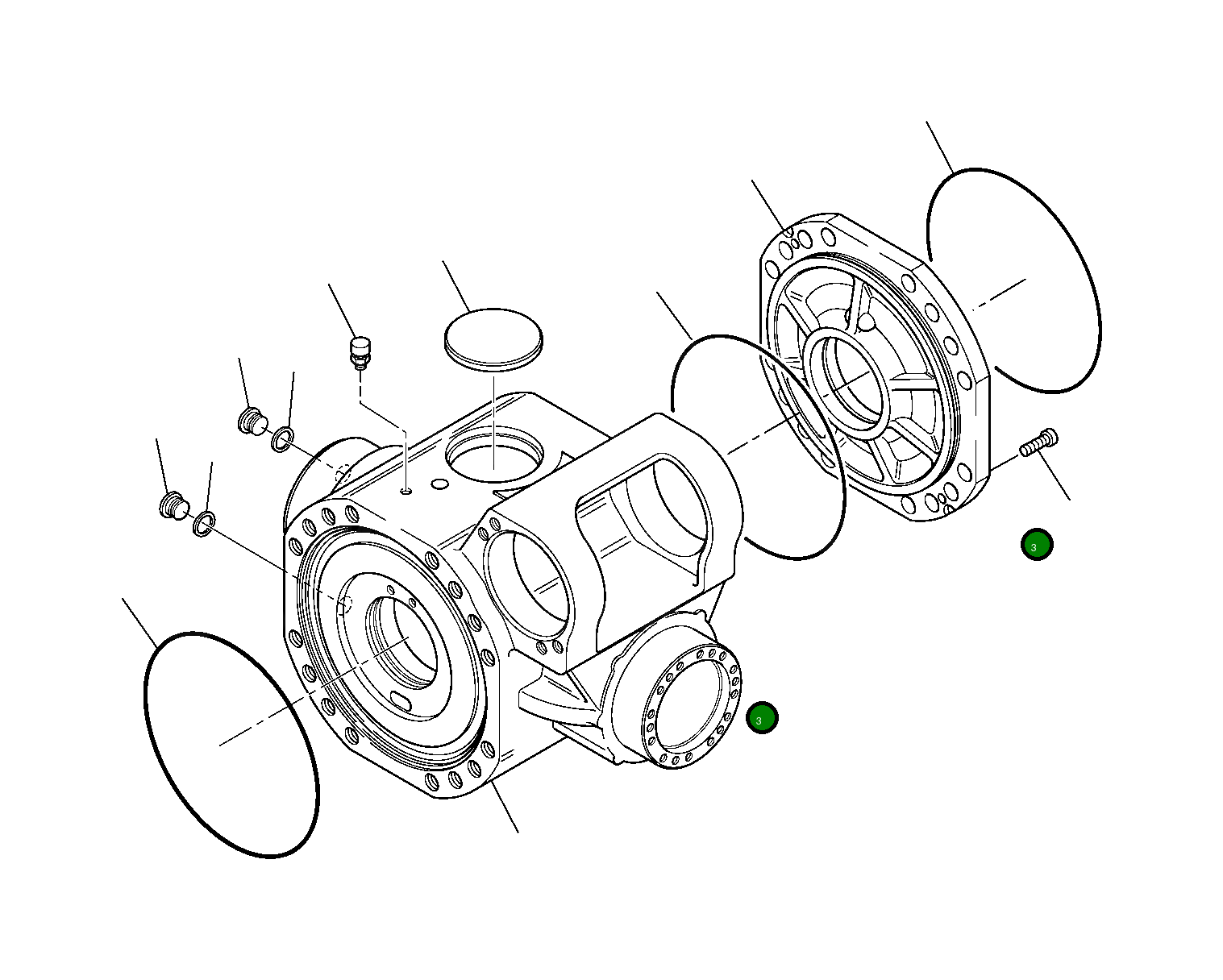 Кольцо уплотнительное (O-Ring) 21D-23-11110  Komatsu