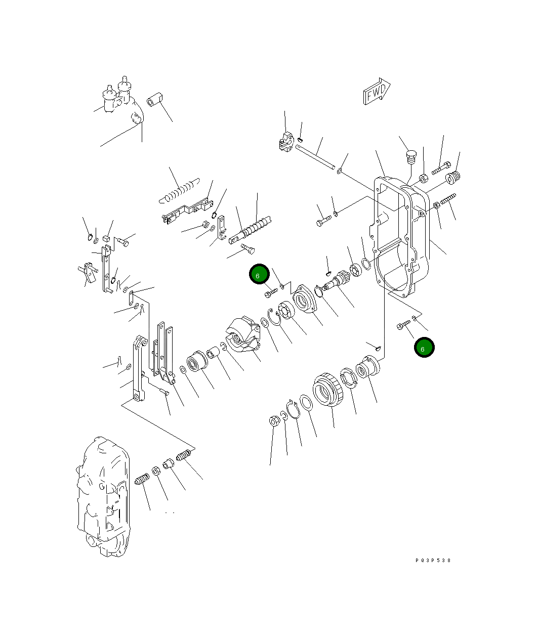 Болт DK010038-2840 Komatsu
