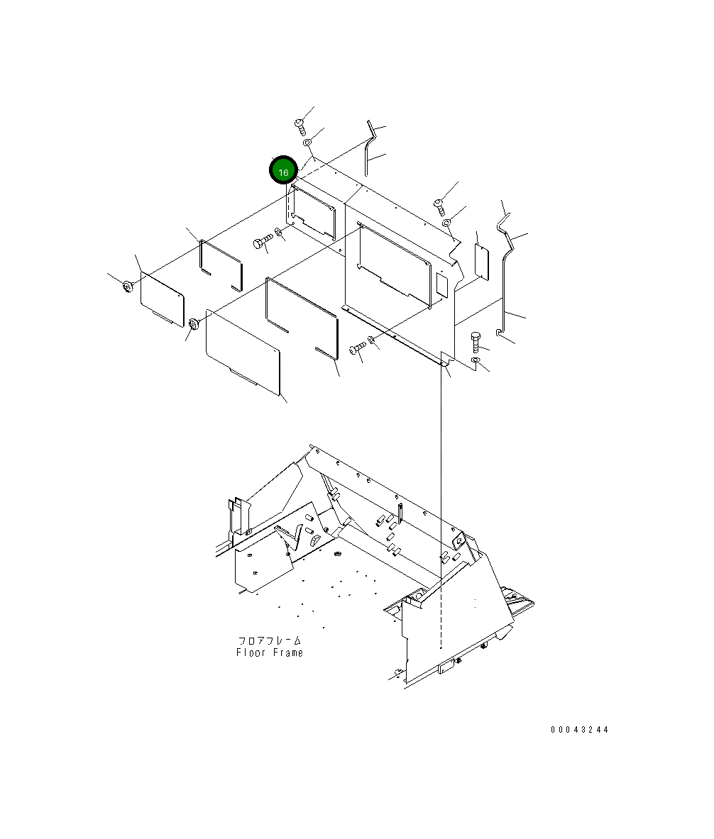 Крышка 561-06-86122  Komatsu