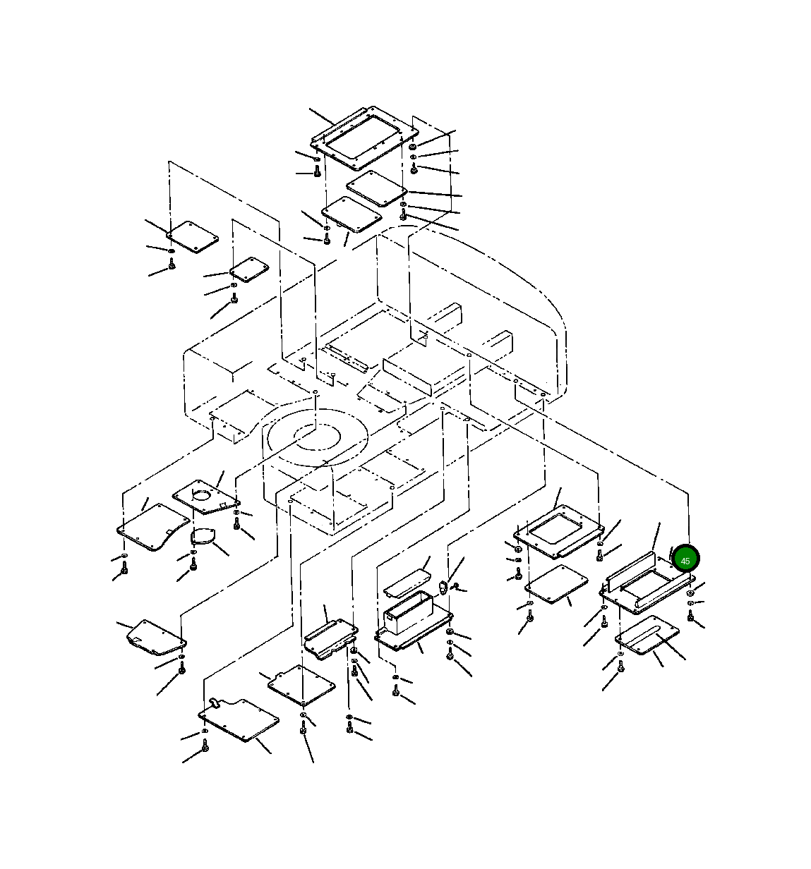 Крышка 20Y-54-A8750 Komatsu
