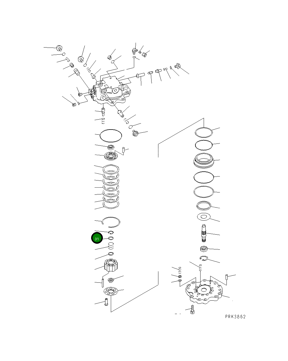Кольцо 04065-03012  Komatsu