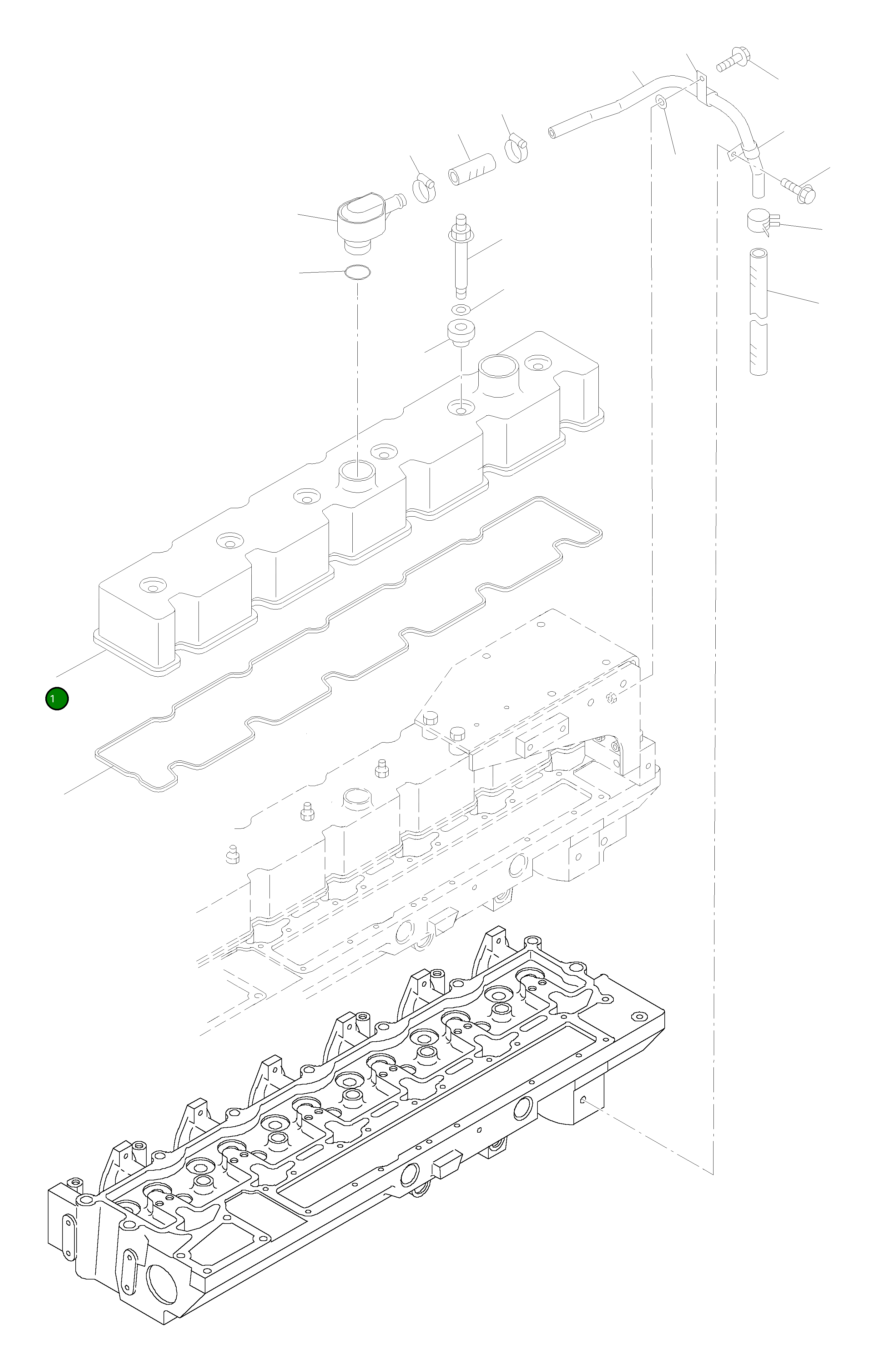 Крышка 6741-11-8110  Komatsu
