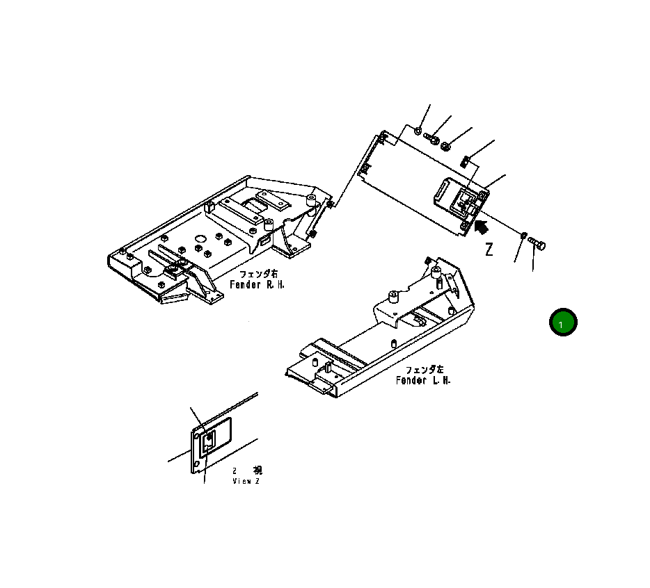 Крышка 124-54-63210  Komatsu