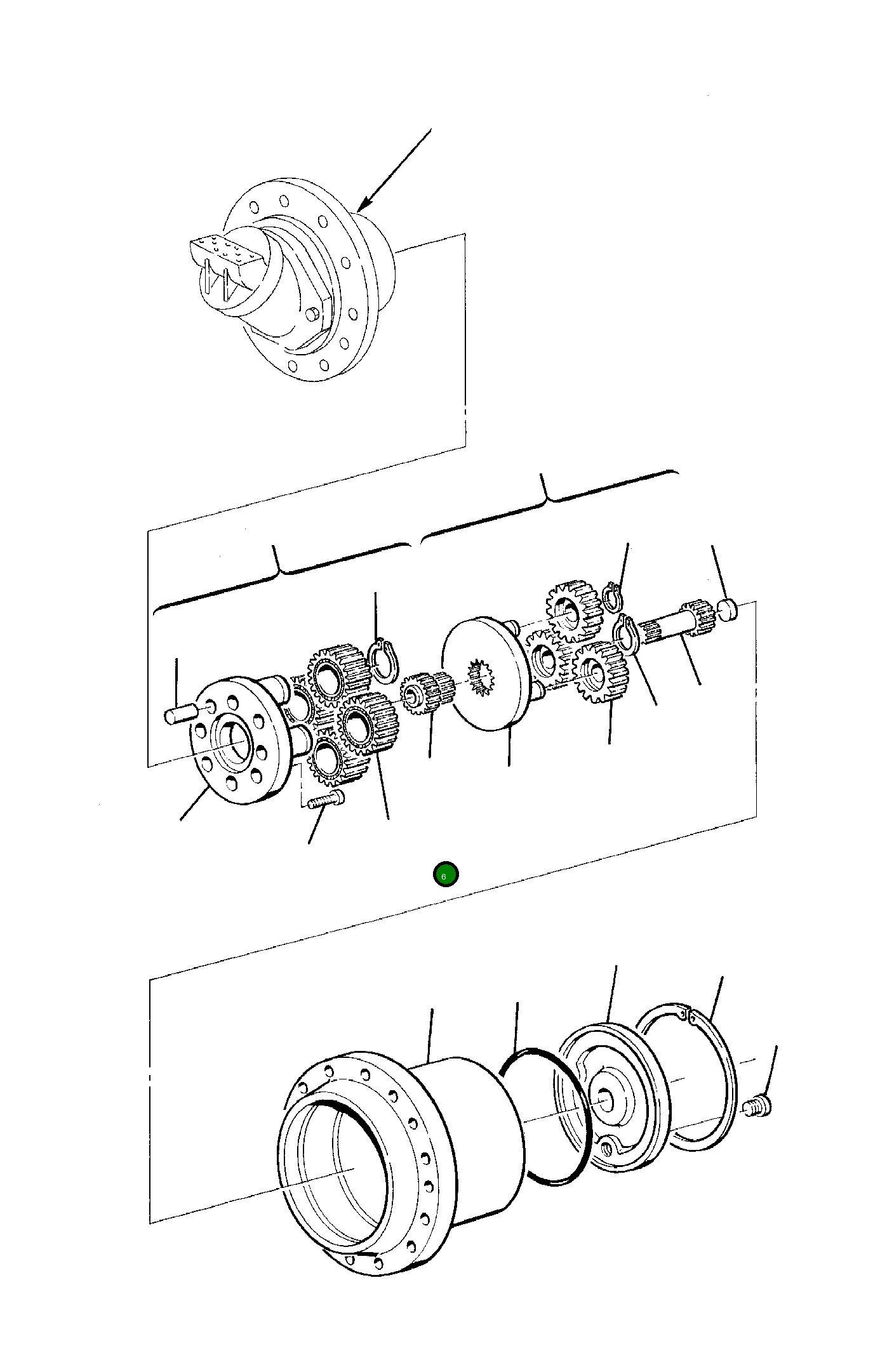 Болт 21D-60-15360  Komatsu
