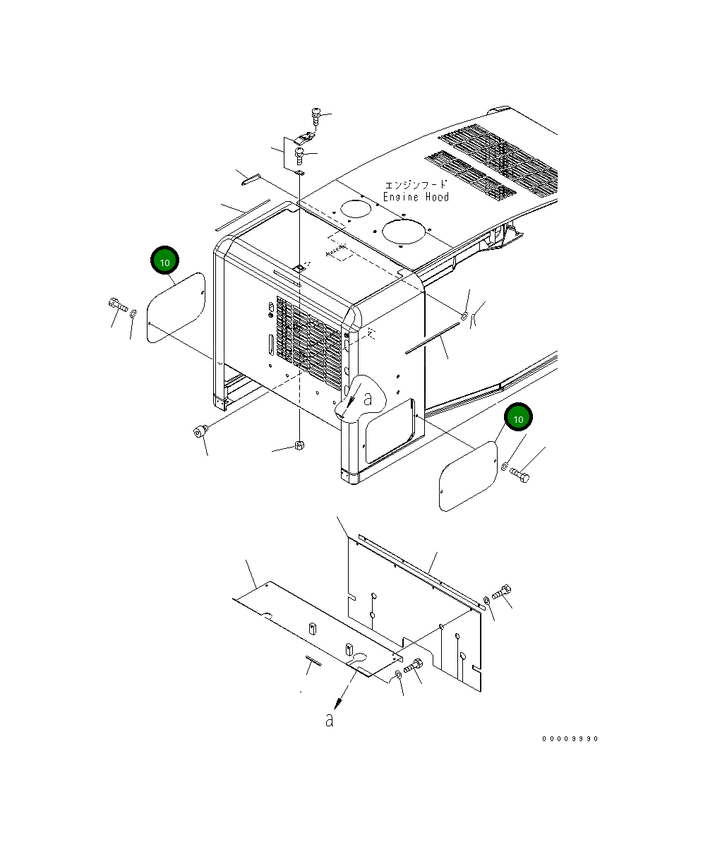 Крышка 419-54-31170  Komatsu