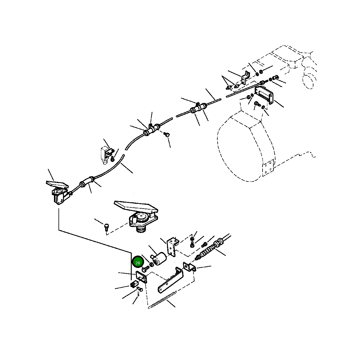 Болт 01016-20520  Komatsu