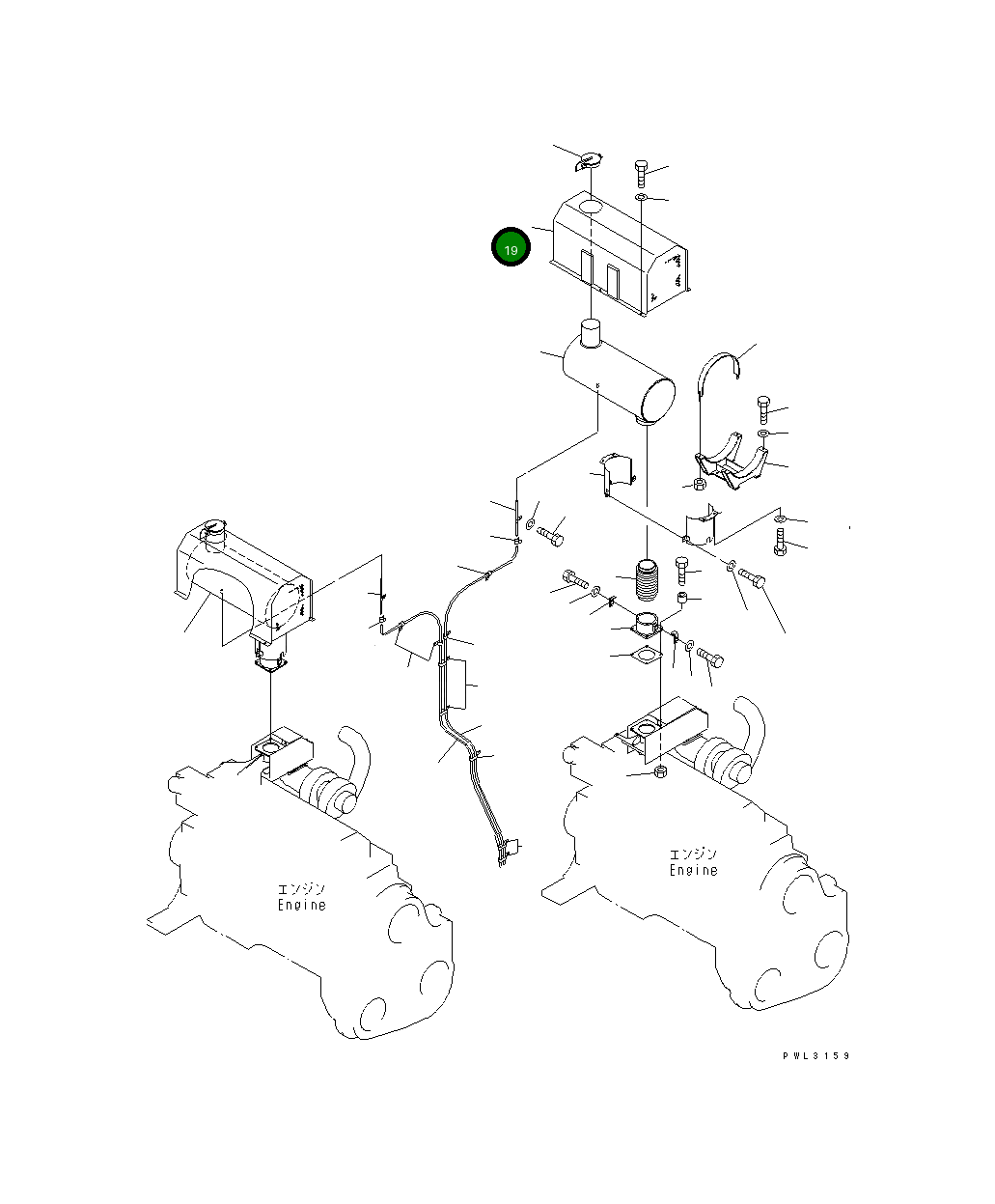 Крышка 21T-54-68272 Komatsu