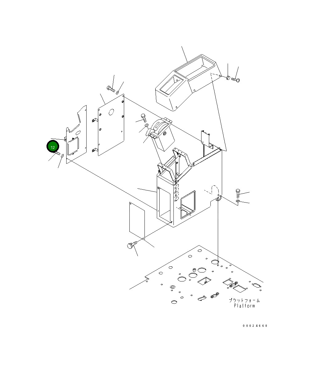 Крышка 23C-43-51140 Komatsu