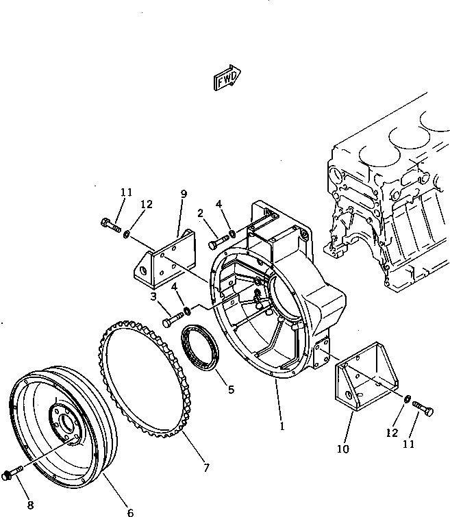Болт 6210-31-1360  Komatsu