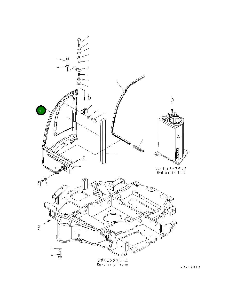 Крышка 22M-54-21313 Komatsu