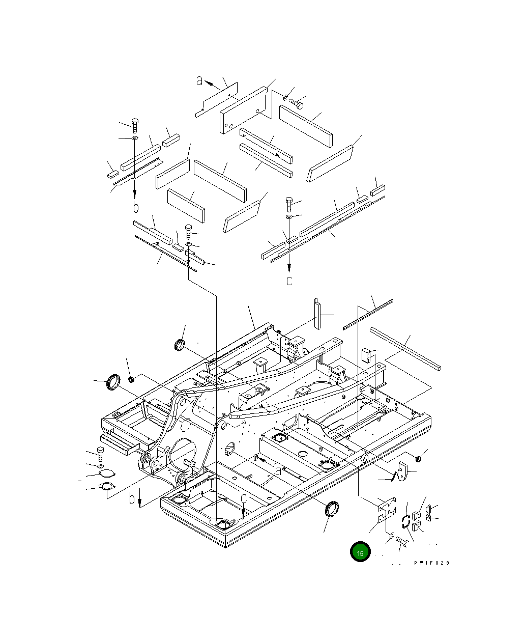 Крышка 21K-46-71320 Komatsu