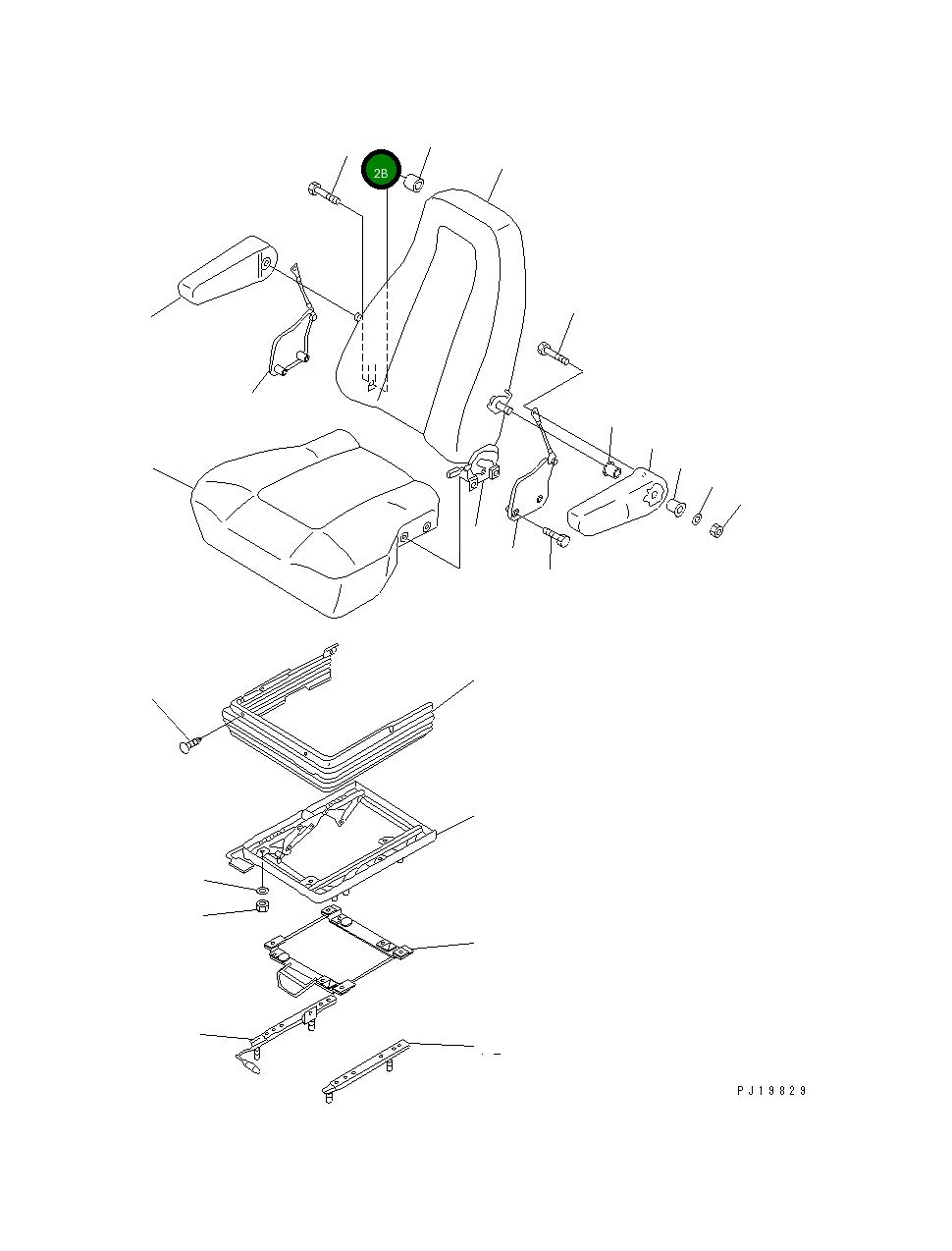 Болт TG402-0830-3  Komatsu