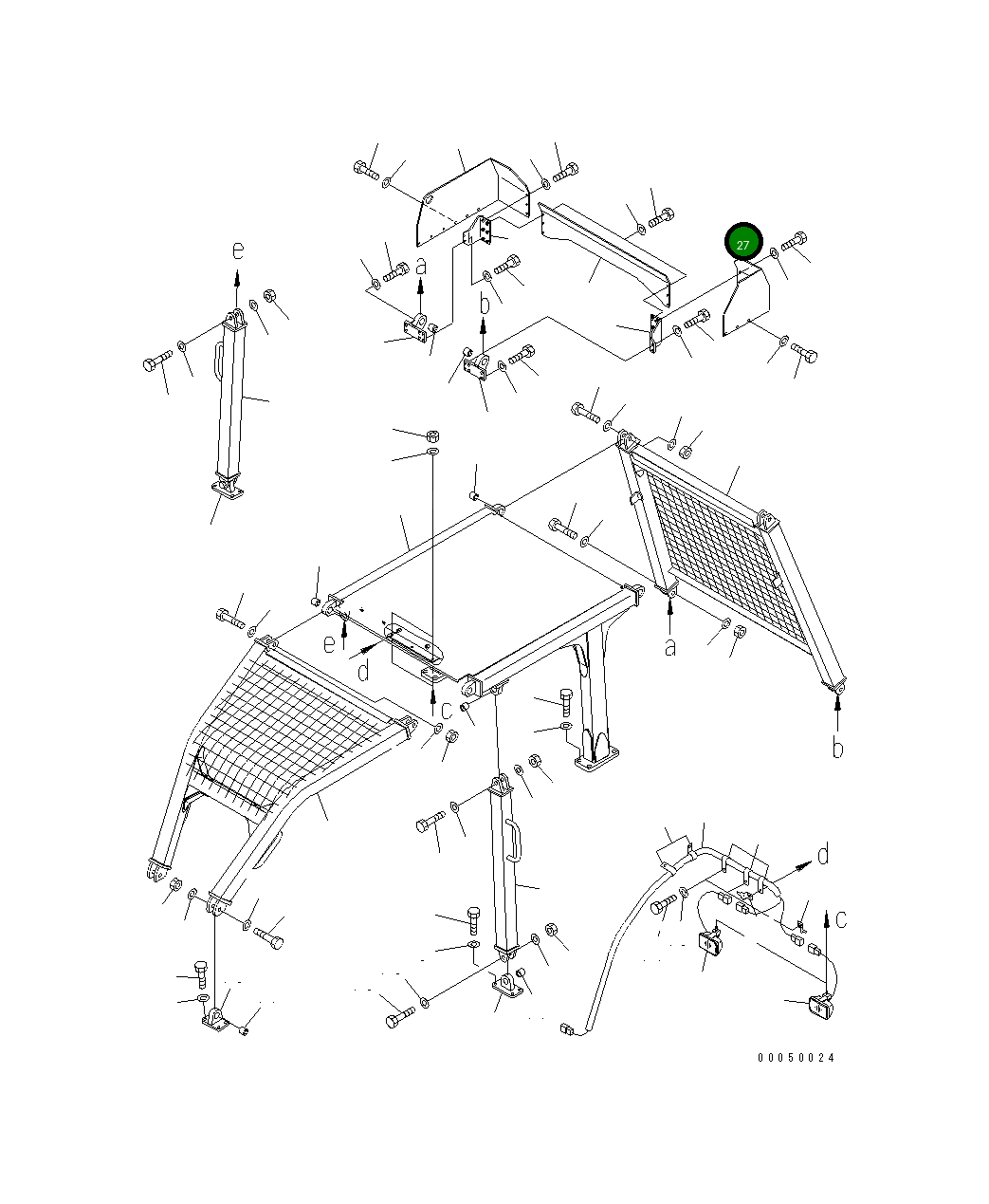 Крышка 134-X06-2151 Komatsu