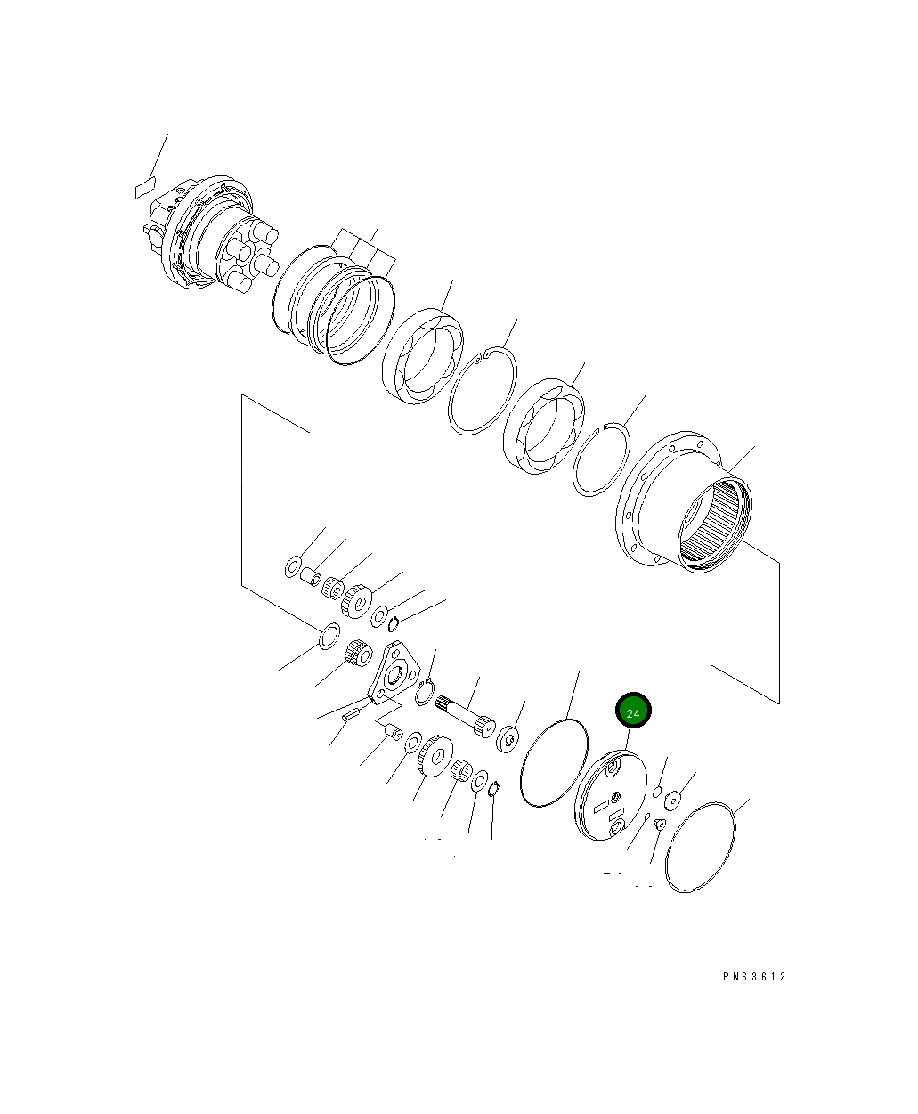 Крышка 20P-60-81210 Komatsu