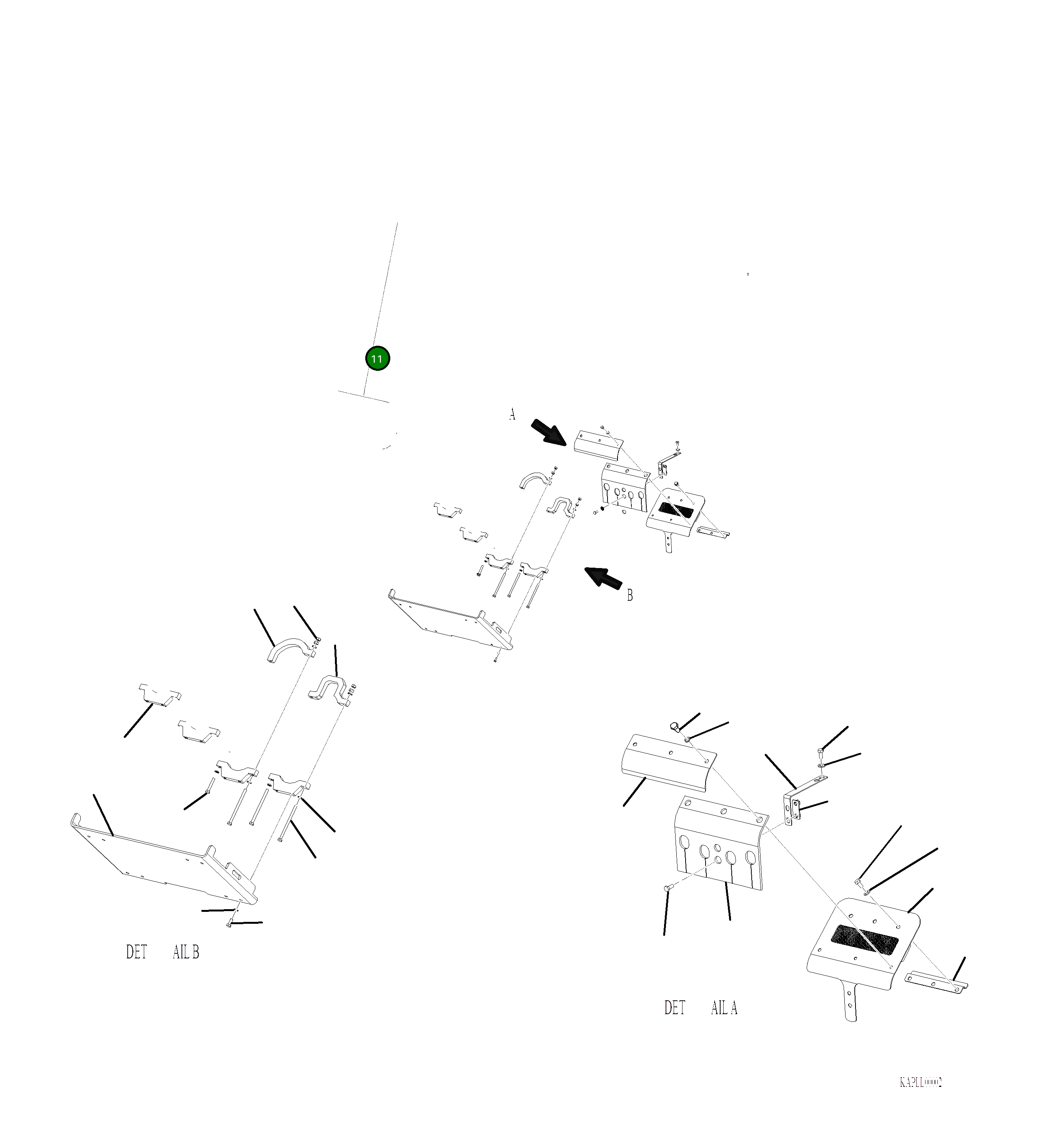 Крышка 2A6-958-A120  Komatsu