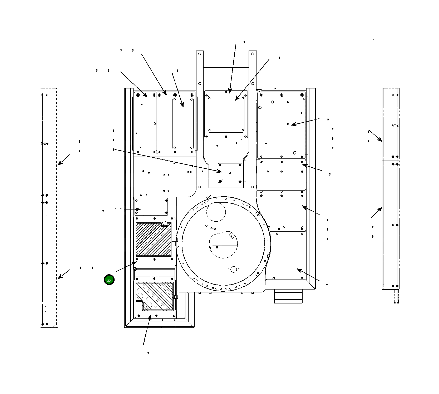 Крышка 206-54-KA130 Komatsu