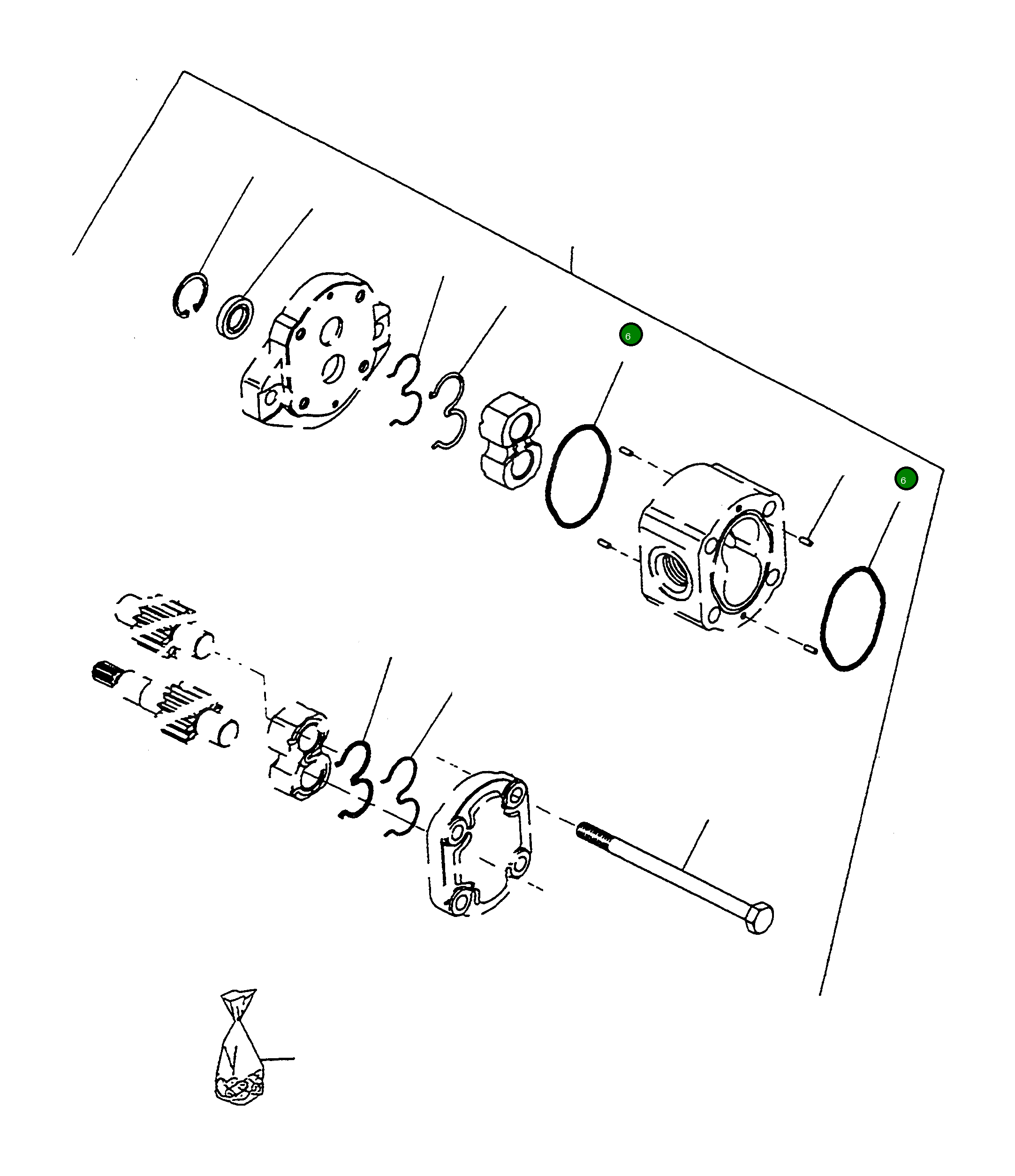 Кольцо уплотнительное (O-Ring) 4918824M1 Komatsu