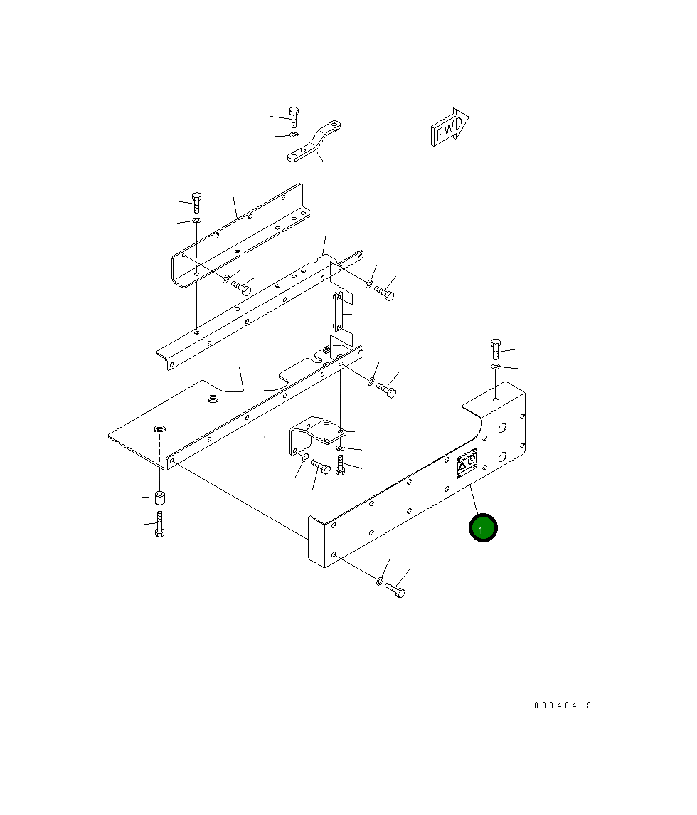 Крышка 6245-11-7810  Komatsu