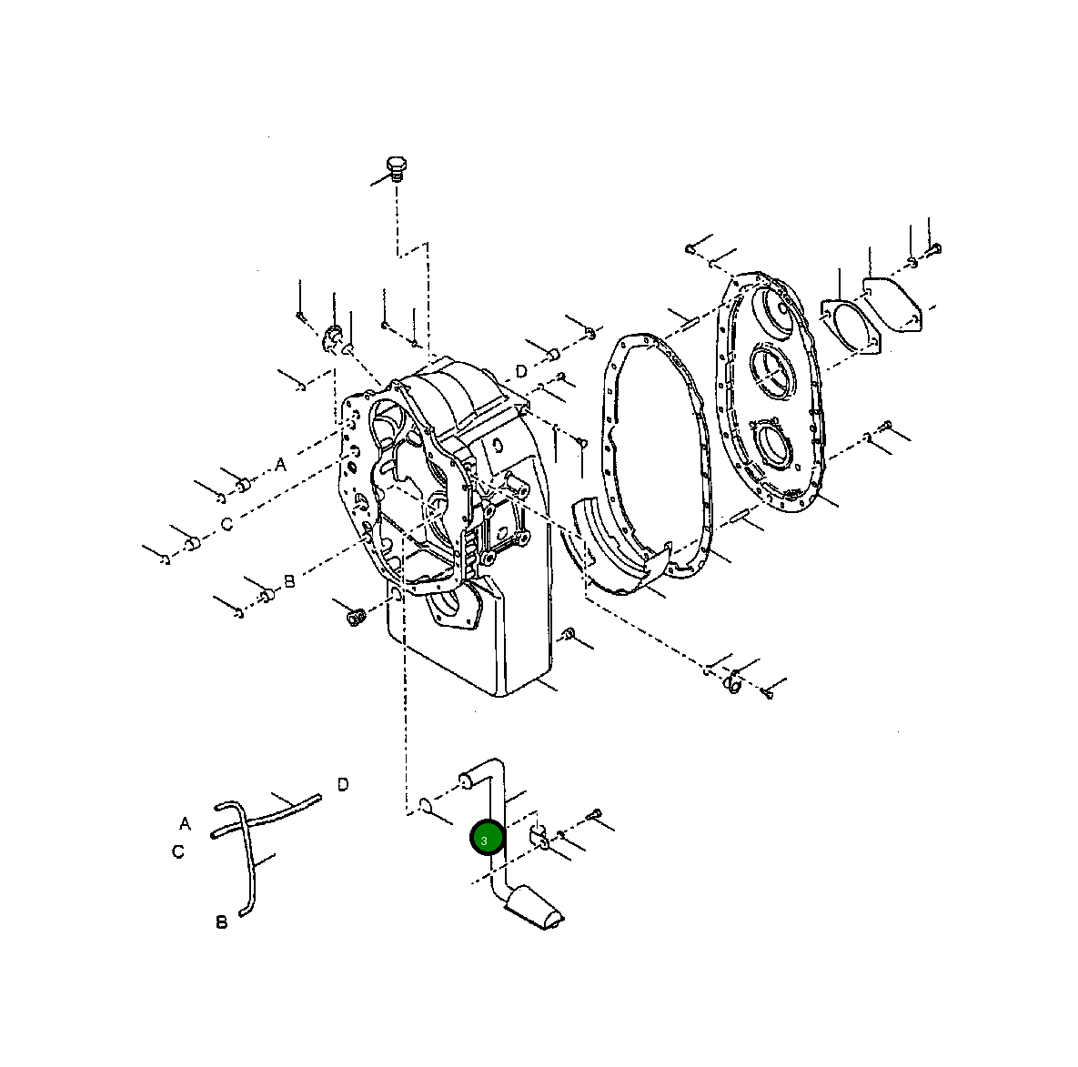 Кольцо уплотнительное (O-Ring) 1440 513 H1 Komatsu
