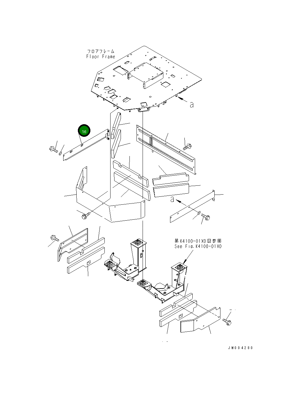 Крышка 427-54-24331 Komatsu