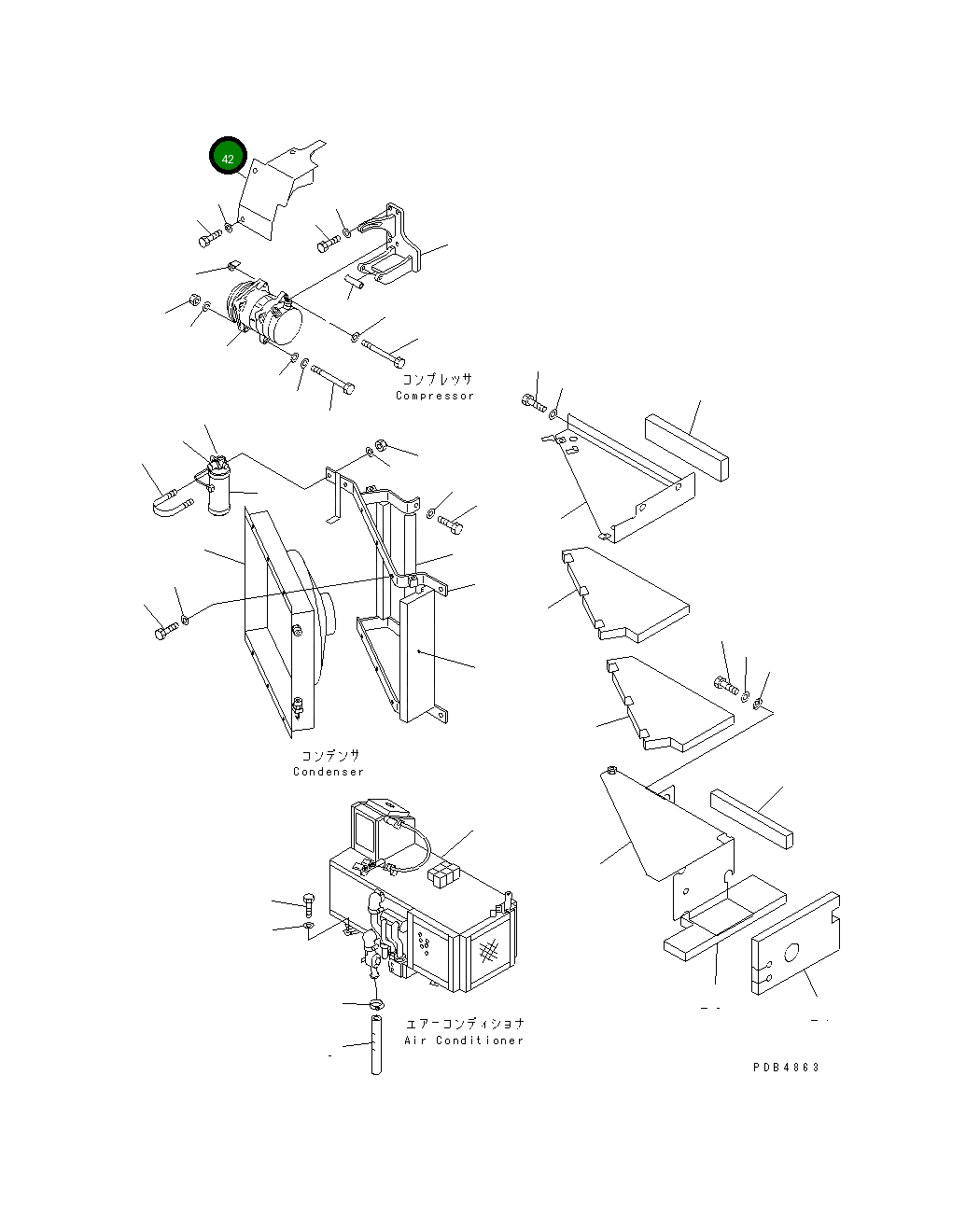 Крышка 208-03-K1120  Komatsu