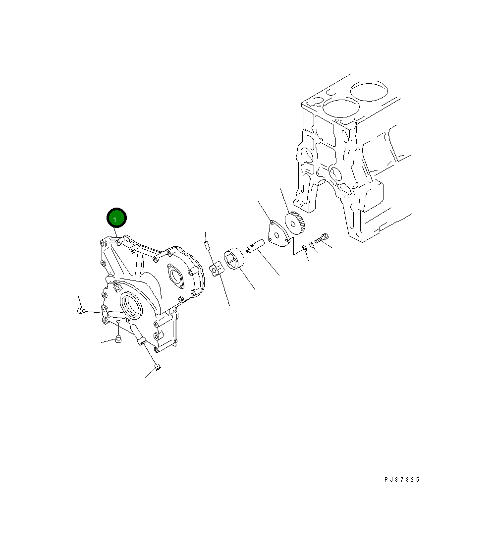 Крышка 6144-21-3112 Komatsu