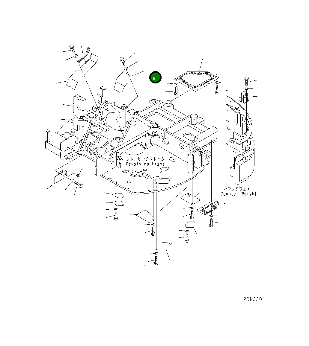 Крышка 21W-46-31261 Komatsu