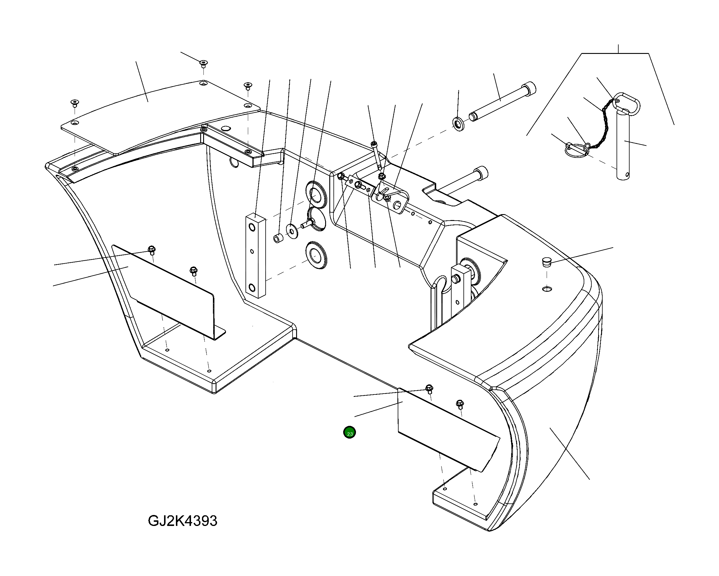 Крышка 42W-46-25A60 Komatsu