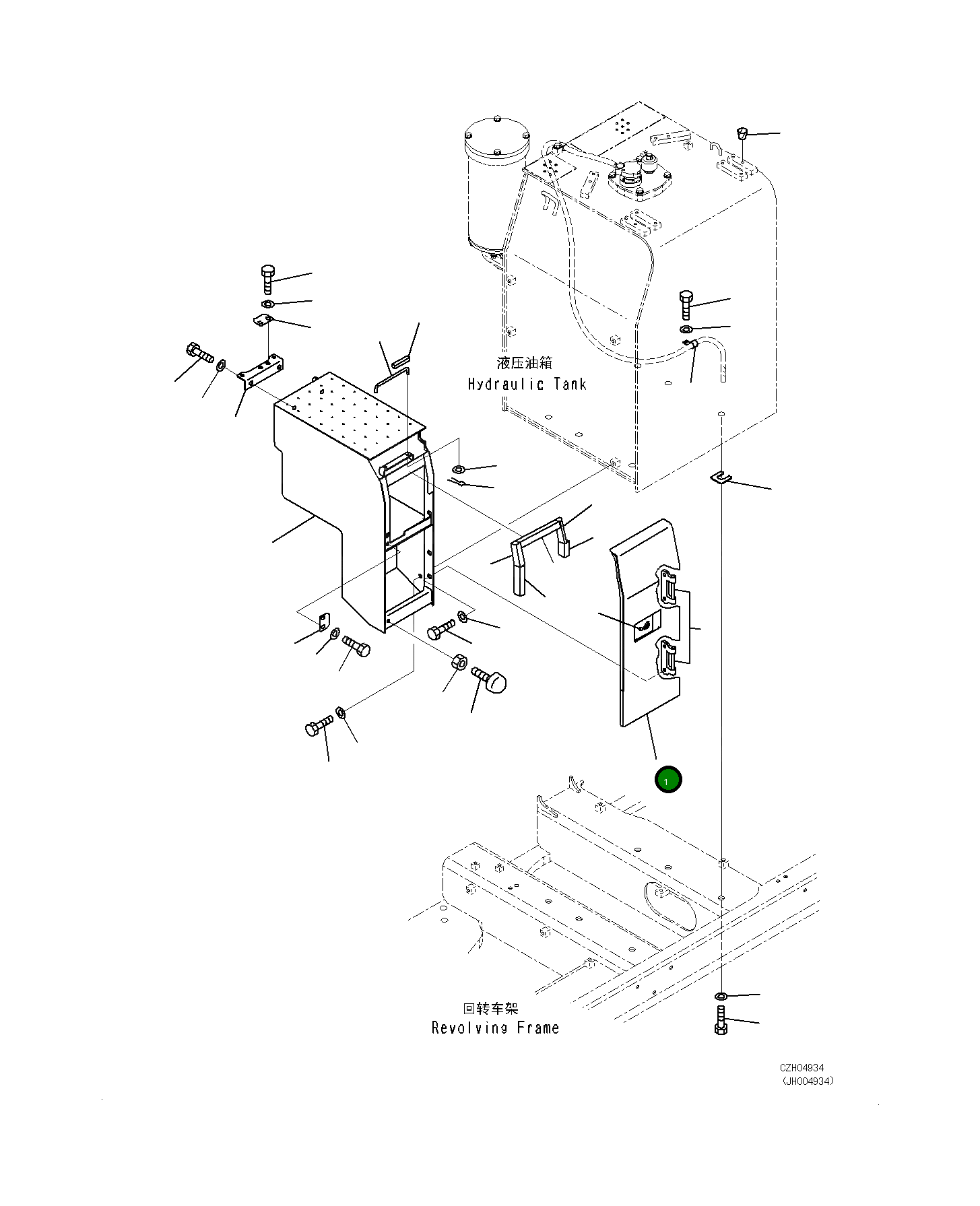 Крышка 209-54-45421 Komatsu