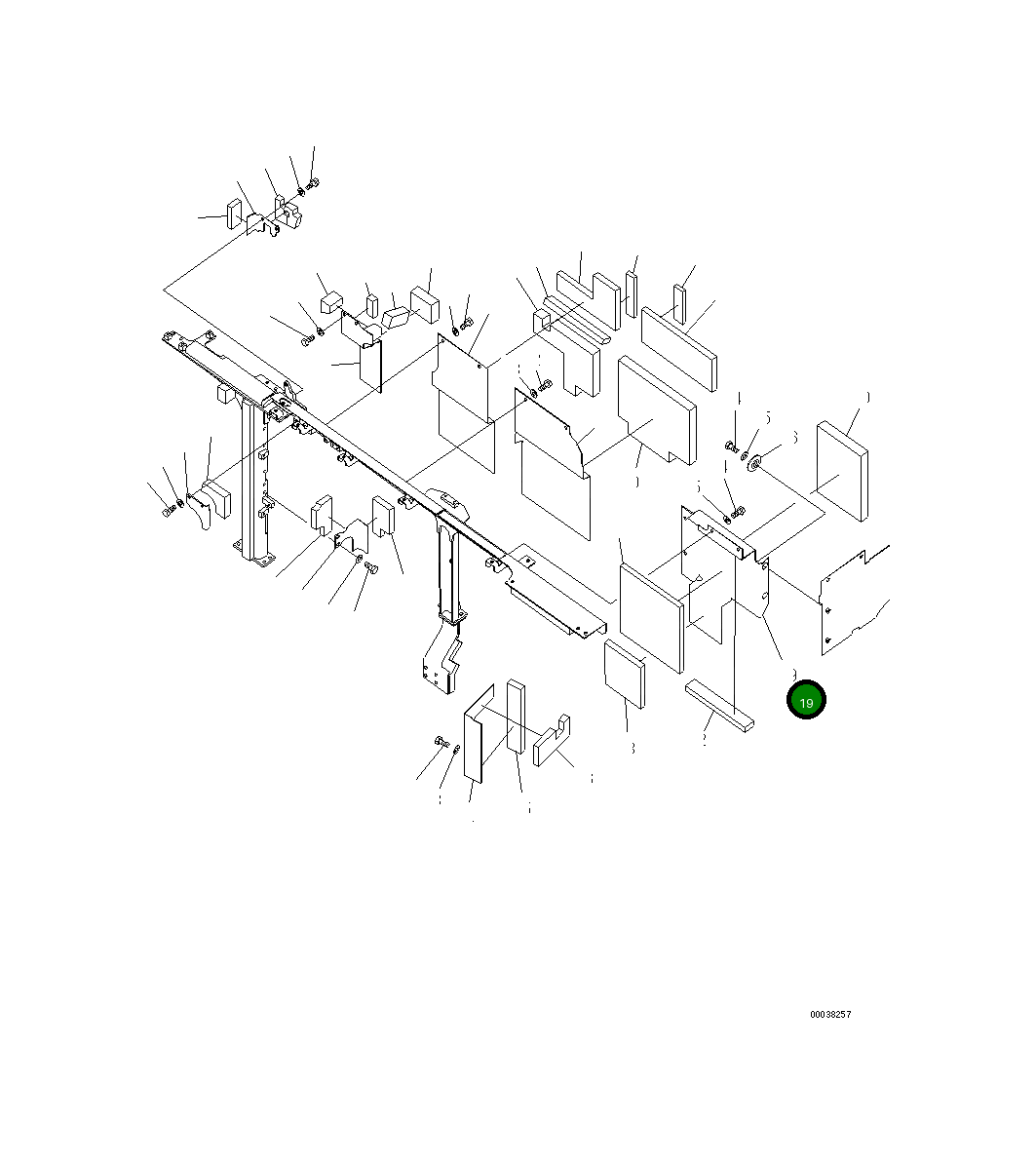 Крышка 21M-54-21931 Komatsu