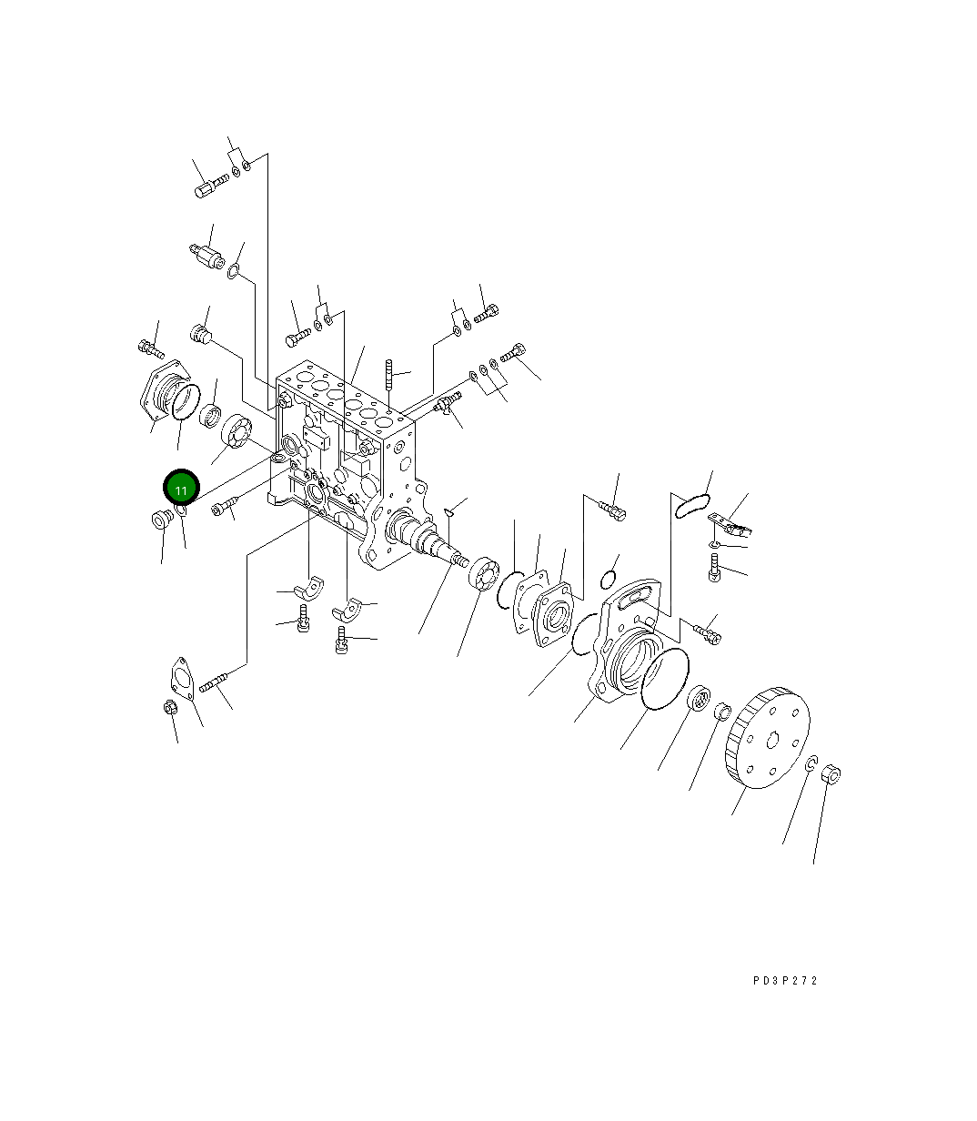 Кольцо уплотнительное (O-Ring) DK139755-0100 Komatsu