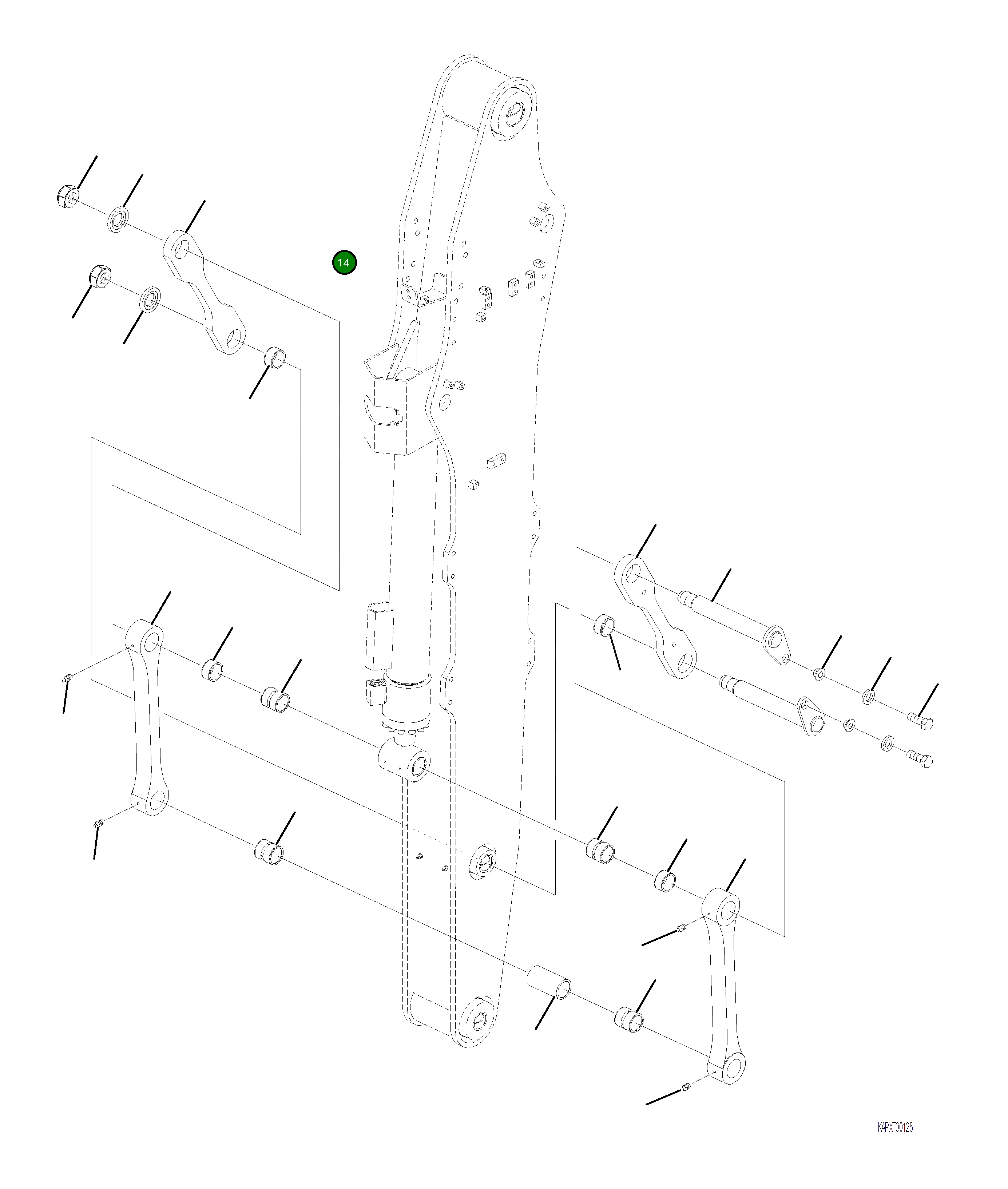 Болт 02010-81251 Komatsu