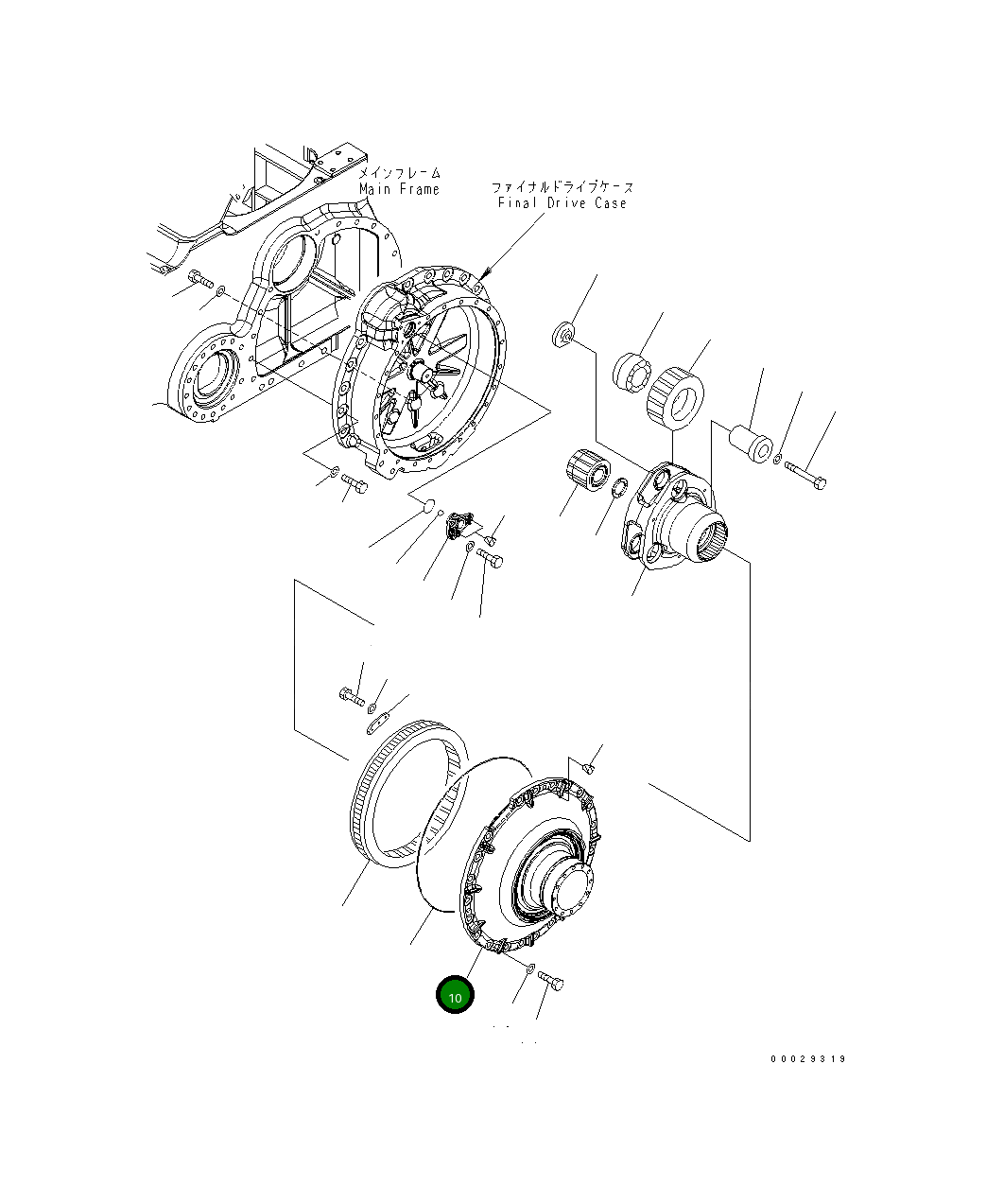 Крышка 154-27-75170  Komatsu