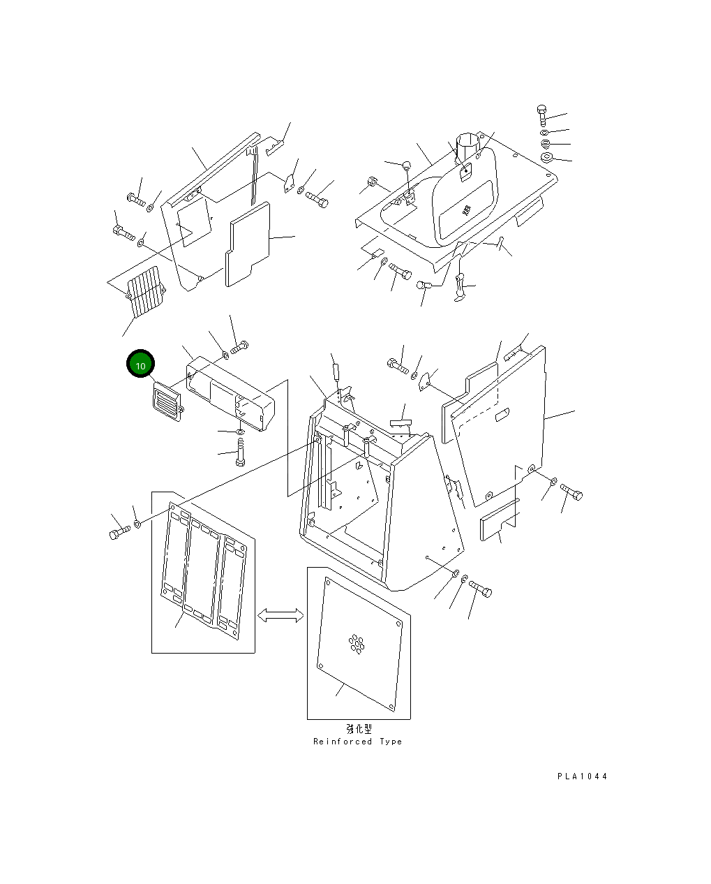 Крышка 114-54-41291  Komatsu