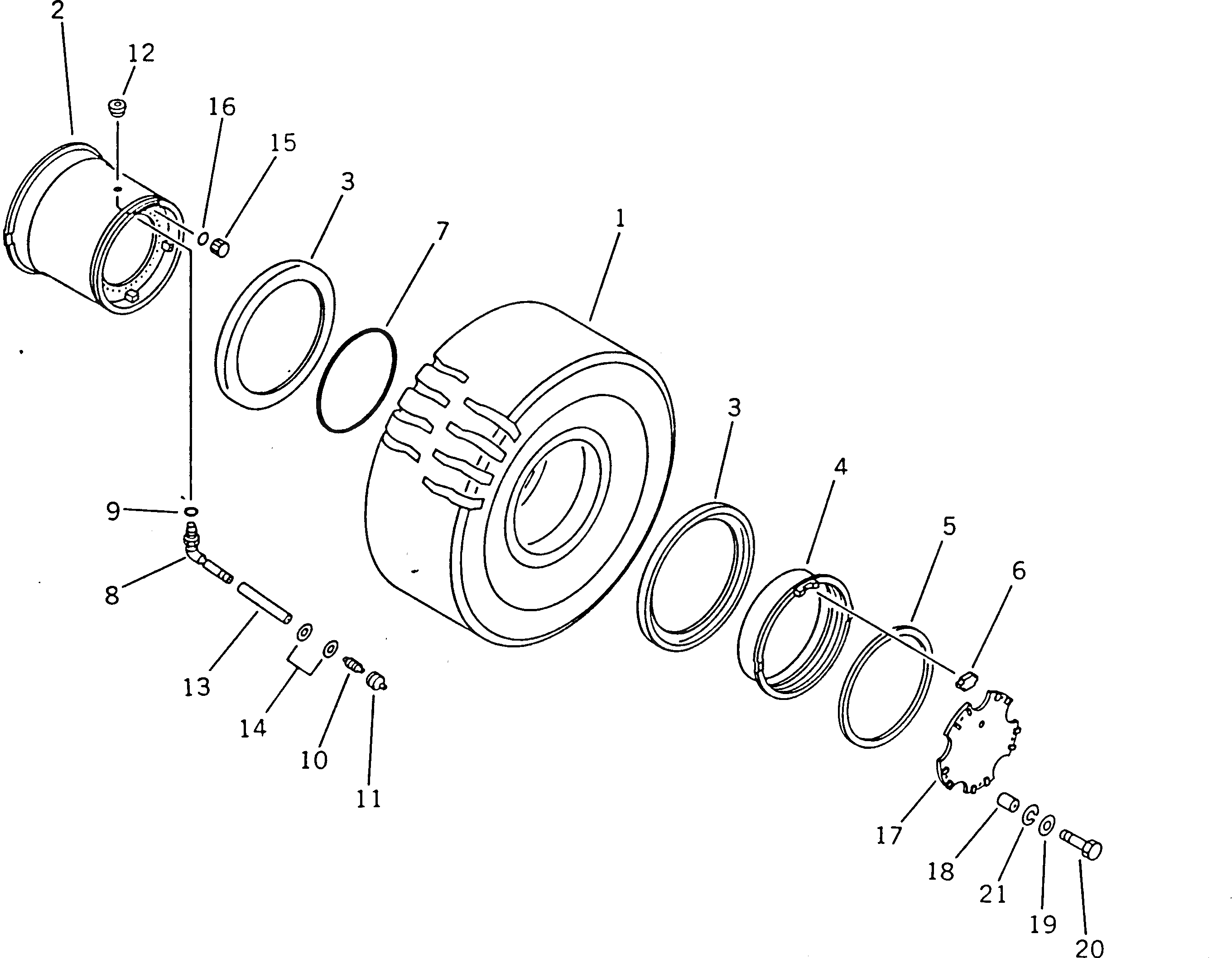 Кольцо уплотнительное (O-Ring) 41E-30-11110 Komatsu