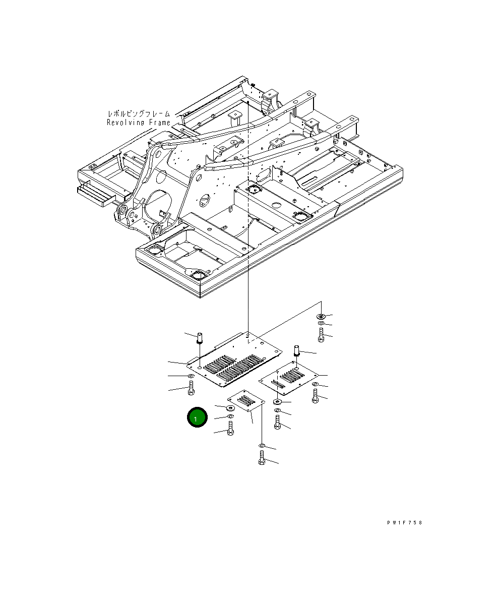 Крышка 21K-54-B7290 Komatsu