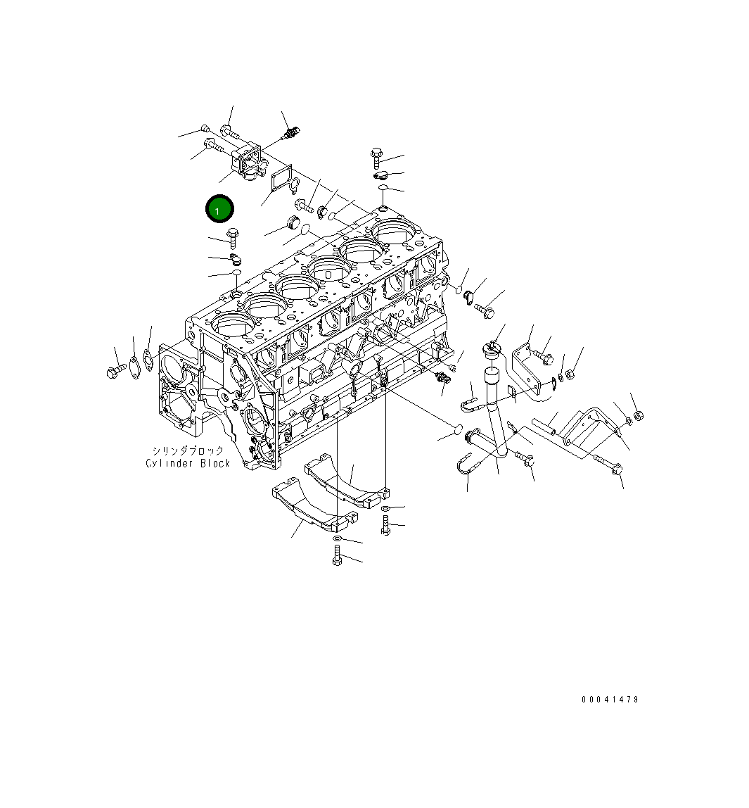 Крышка 6261-21-1990  Komatsu