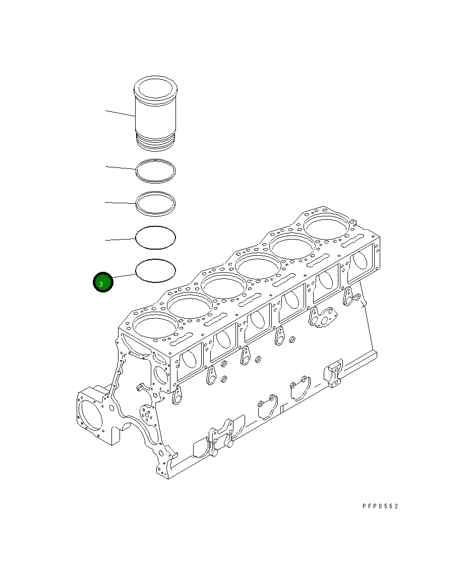 Кольцо уплотнительное (O-Ring) CU3014668  Komatsu