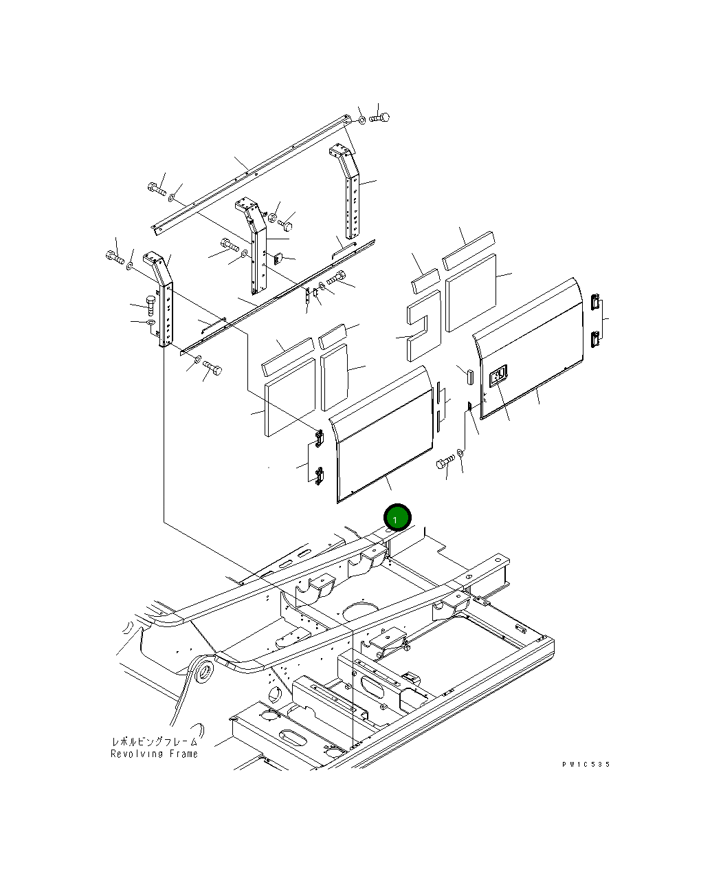 Крышка 207-54-71311 Komatsu