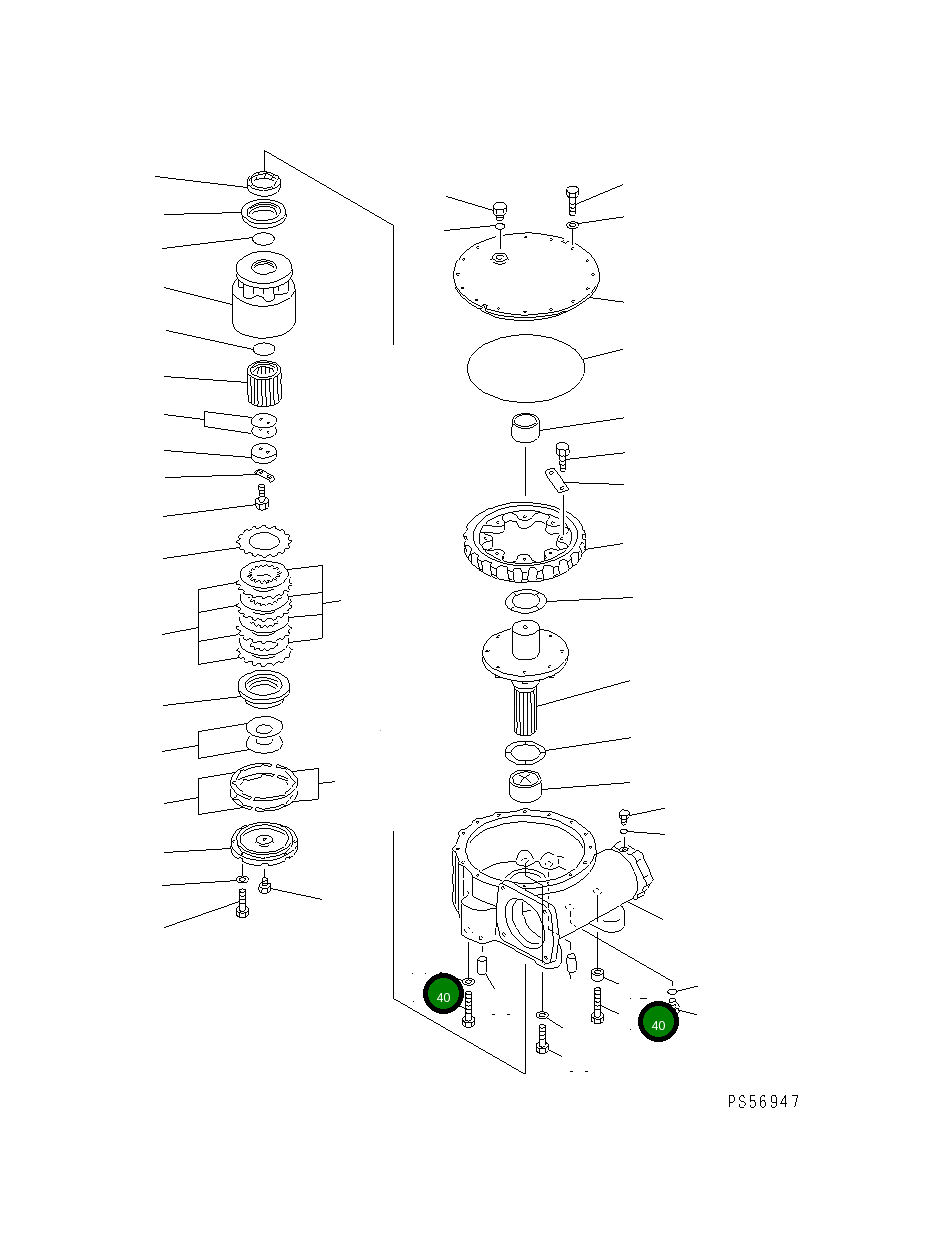 Болт 01011-52720 Komatsu