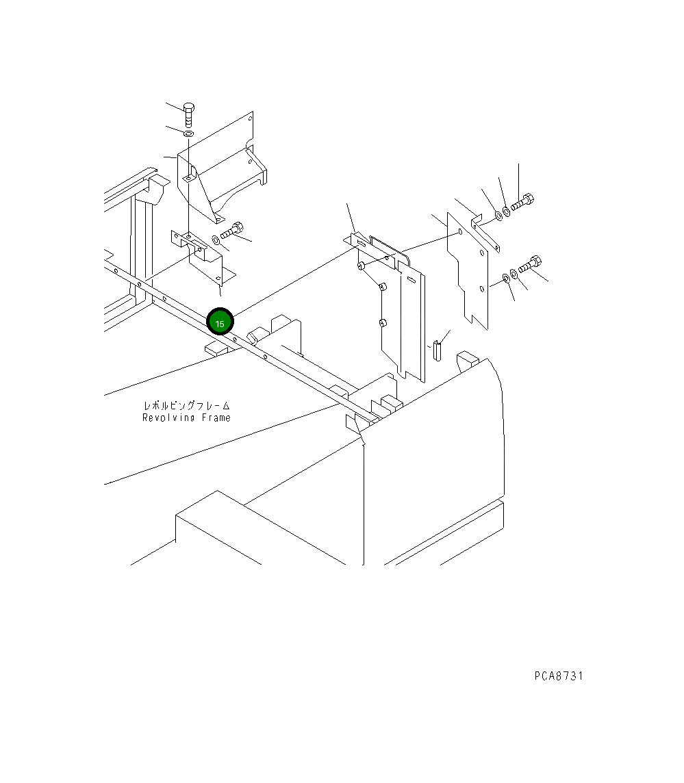 Крышка 203-54-61652 Komatsu