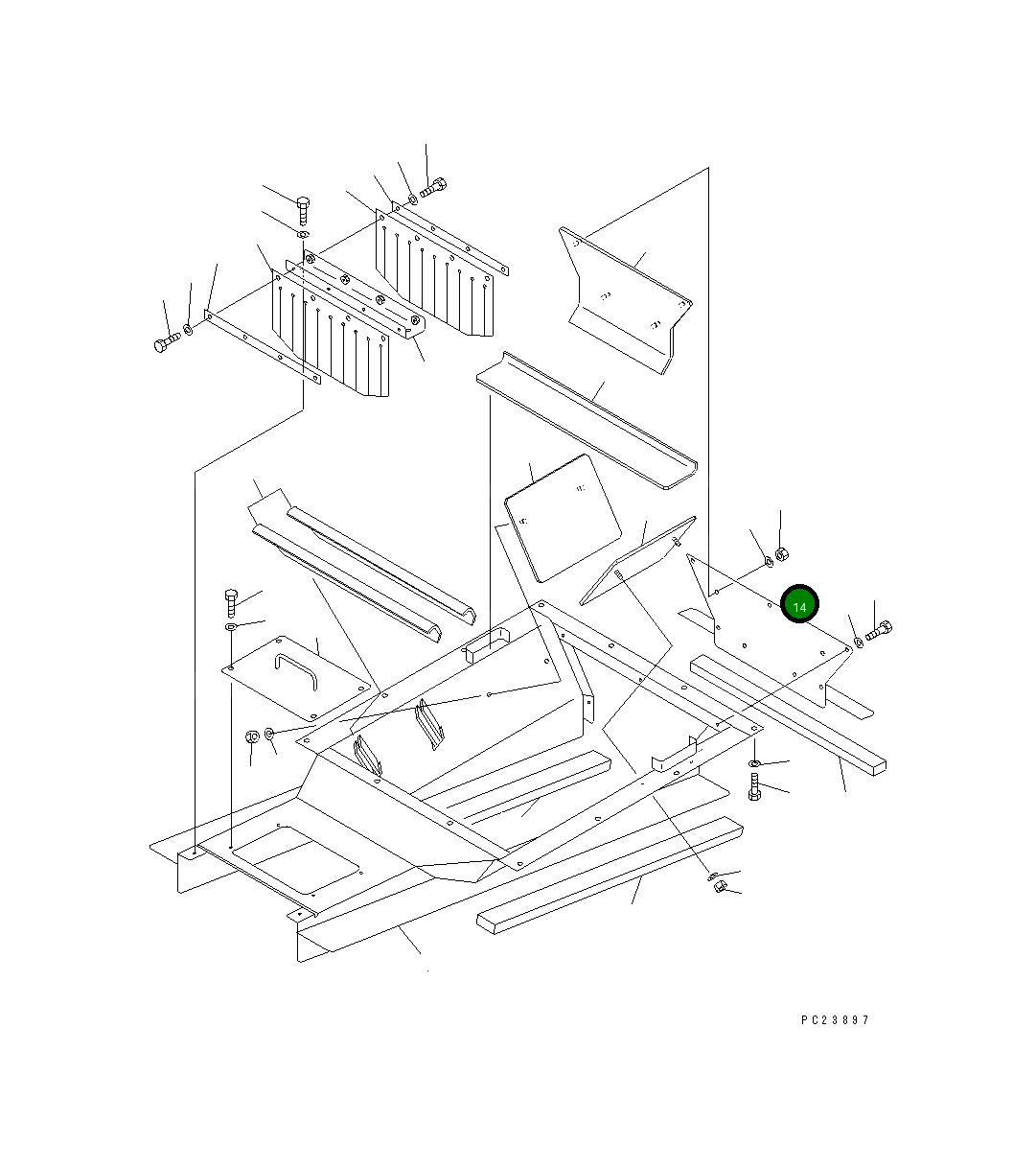 Крышка 8206-70-5251  Komatsu