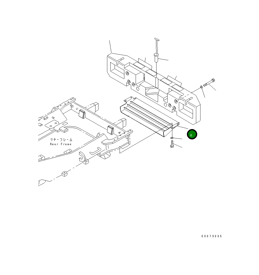 Крышка 427-46-25210  Komatsu