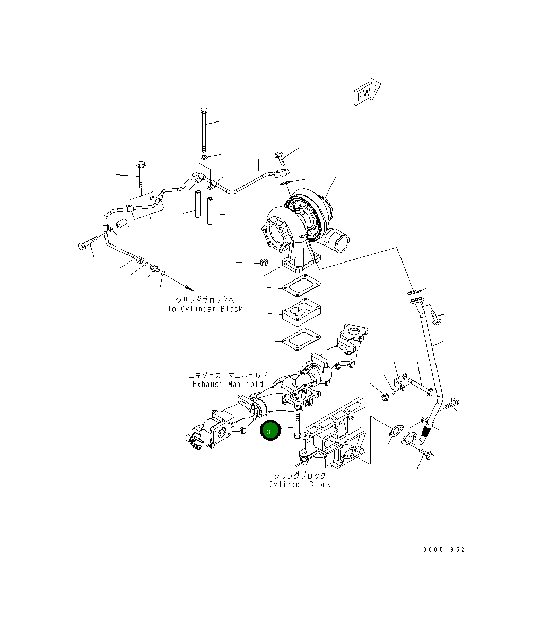 Болт 6156-11-5160 Komatsu
