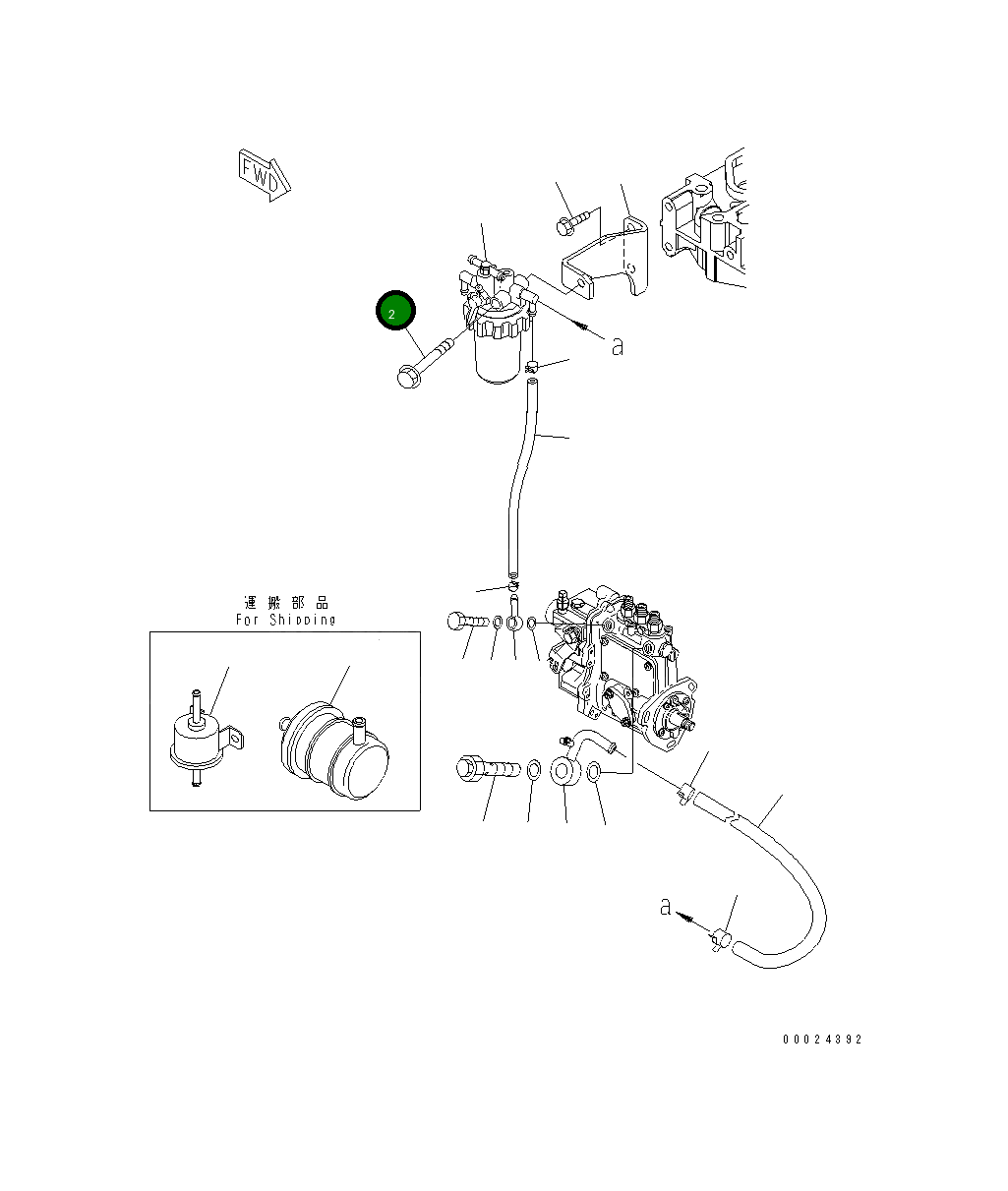 Болт 461-032 Komatsu